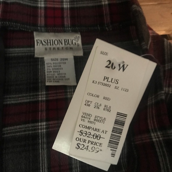 Fashion Bug plaid skirt  size 20 - Picture 5 of 8